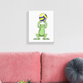 Toile Grenouille avec volleyball (Insitu(Salon))