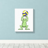 Toile Grenouille avec volleyball (Insitu (Plancher de Bois))
