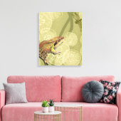 Toile Grenouille et libellule sur nénuphars (Insitu(Salon))