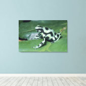 Toile Grenouille flèche empoisonnée, (Dendrobates auratu (Insitu (Plancher de Bois))