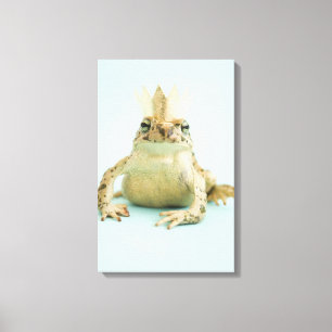 Toile Grenouille portant la couronne