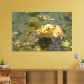 Toile Grenouille Verte Dans La Peinture Acrylique À Eau  (Insitu(Salon))