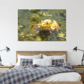 Toile Grenouille Verte Dans La Peinture Acrylique À Eau  (Insitu(Chambre))