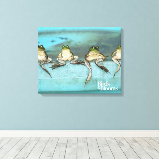 Toile Grenouilles assis (Insitu (Plancher de Bois))