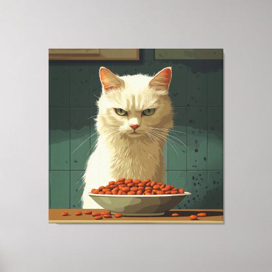 Toile Grève alimentaire de chat (Recto)