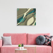 Toile Grey and Blue Abstract (Insitu(Salon))