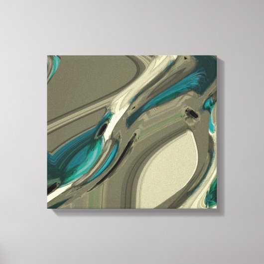 Toile Grey and Blue Abstract (Recto)