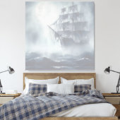 Toile Grey, Gris Fog Pirate Navire Retraite (Insitu(Chambre))