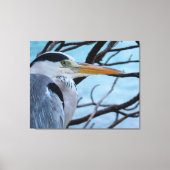 Toile Grey Heron (Recto)