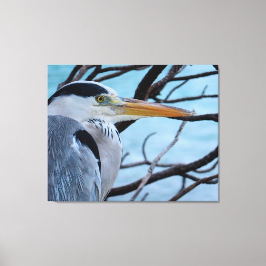 Toile Grey Heron (Recto)