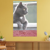 Toile Grey Kitty (Insitu(Salon))