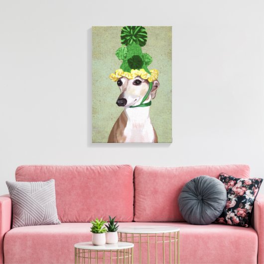 Toile Greyhound en Casquette vert (Insitu(Salon))