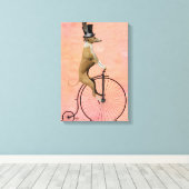 Toile Greyhound sur Black Penny Farthing (Insitu (Plancher de Bois))