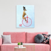 Toile Greyhound sur Red Penny Farthing (Insitu(Salon))