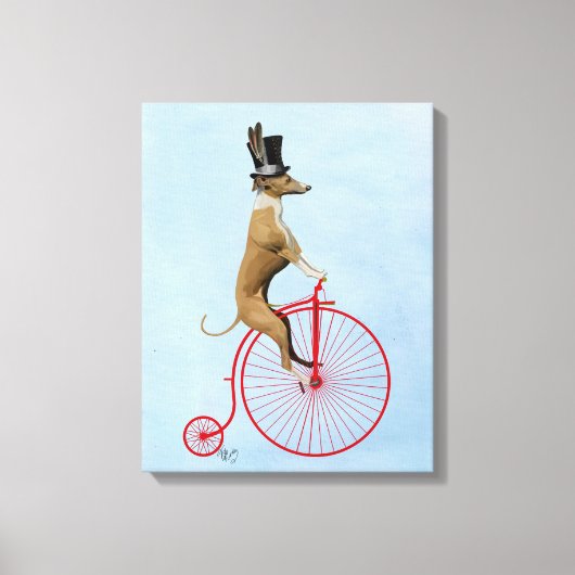 Toile Greyhound sur Red Penny Farthing (Recto)