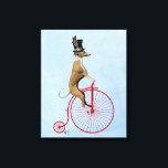 Toile Greyhound sur Red Penny Farthing<br><div class="desc">Transports et voyages</div>