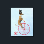 Toile Greyhound sur Red Penny Farthing<br><div class="desc">Transports et voyages</div>