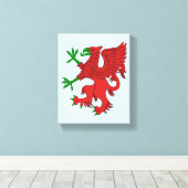 Toile Griffin rouge et vert (Insitu (Plancher de Bois))