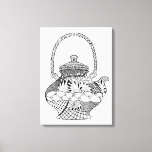 Toile Griffonnage 6 de théière
