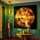 Toile Grille de l'image Abstraite