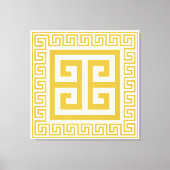 Toile Grille Motif clé grecque Golden Design Canvas Impr (Recto)