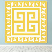Toile Grille Motif clé grecque Golden Design Canvas Impr (Insitu (Plancher de Bois))