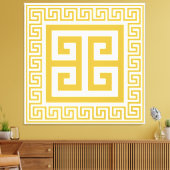 Toile Grille Motif clé grecque Golden Design Canvas Impr (Insitu(Salon))