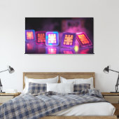 Toile Grille SIM néon (Insitu(Chambre))