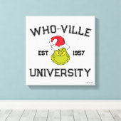 Toile Grille | Who-ville University Est 1957 (Insitu (Plancher de Bois))
