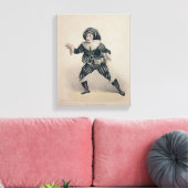 Toile Grimaldi comme Scaramouche, du Commedia dell'Ar (Insitu(Salon))