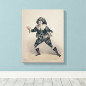 Toile Grimaldi comme Scaramouche, du Commedia dell'Ar (Insitu (Plancher de Bois))
