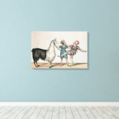 Toile Grimaldi et l'Alpaca, dans le Pantomime populaire (Insitu (Plancher de Bois))