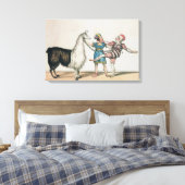 Toile Grimaldi et l'Alpaca, dans le Pantomime populaire (Insitu(Chambre))