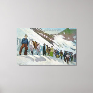 Toile Grimpeurs au bas de la page du glacier de Sperry