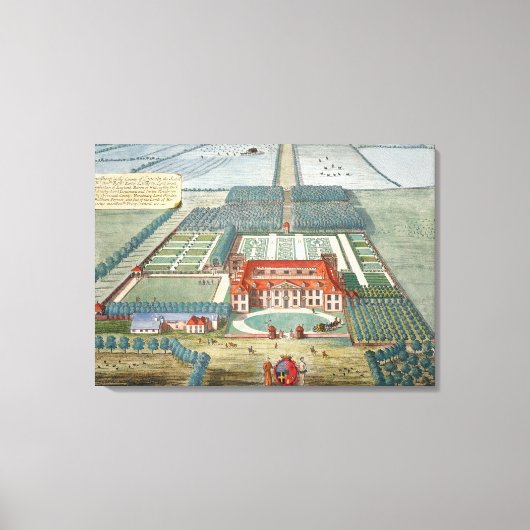 Toile Grimsthorp dans le comté de Lincoln gravée par Jo (Recto)