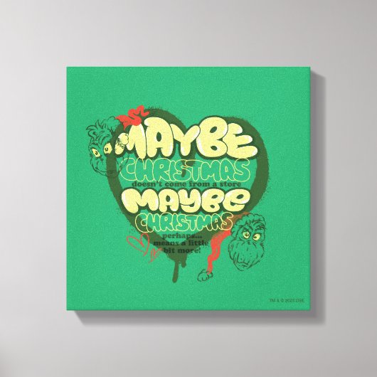 Toile Grinch | Citation de Noël (Recto)