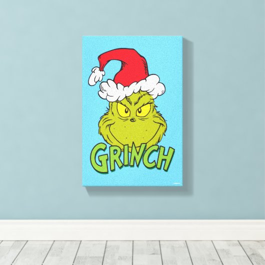 Toile Grinch classique | Naughty ou Nice (Insitu (Plancher de Bois))