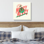 Toile Grinch | Grunge Graphique Joyeux Joyeux (Insitu(Chambre))