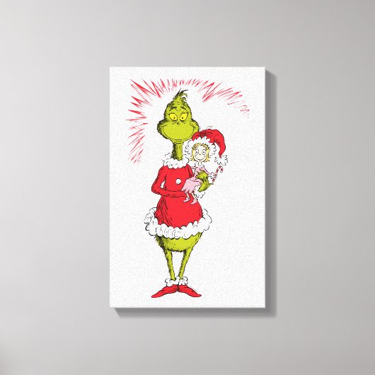 Toile Grinch Holds Cindy Lou Who (Recto)