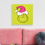 Toile Grinch in Pink Santa Hat (Insitu(Salon))