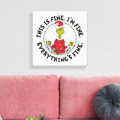Toile Grinch | Tout va bien (Insitu(Salon))