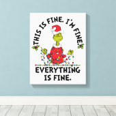 Toile Grinch | Tout va bien (Insitu (Plancher de Bois))