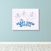 Toile Grinch's Heart Grew 3 Tailles (Insitu (Plancher de Bois))