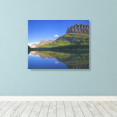 Toile Grinnel Point et Allen Mountain réfléchissent à (Insitu (Plancher de Bois))