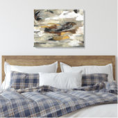 Toile Gris Abstrait neutre | Silvia Vassileva (Insitu(Chambre))