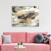 Toile Gris Abstrait neutre | Silvia Vassileva (Insitu(Salon))