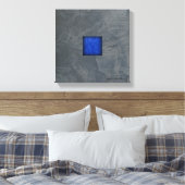 Toile Gris ardoise bleu foncé Art moderne (Insitu(Chambre))