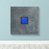Toile Gris ardoise bleu foncé Art moderne (Insitu (Plancher de Bois))
