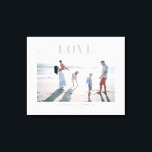 Toile Gris Big Love Memory Event Photo Canvas Imprimer<br><div class="desc">Un message gris doux de texte d'Amour recouvre votre photo préférée avec du texte customisé ci-dessous pour commémorer un moment familial spécial comme un mariage, un fiançailles, une réunion et plus encore. Téléchargez une grande image haute résolution pour créer votre propre art mural unique et garder vivante la mémoire de...</div>