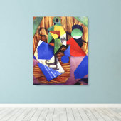 Toile Gris - Bouteille de rhum et journal (Insitu (Plancher de Bois))